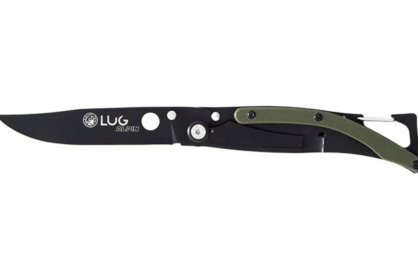 Couteau pliant Lug SP1TK noir mat kaki black titanium 11cm avec clip