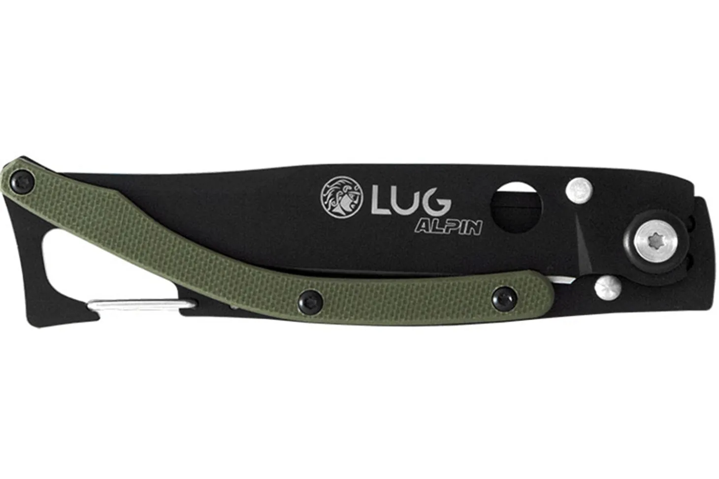 Couteau pliant Lug SP1TK noir mat kaki black titanium 11cm avec clip