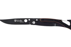 Couteau pliant Lug SP1TOB noir mat et orange black titanium 11cm avec clip