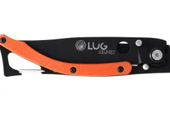 Couteau pliant Lug SP1TO noir mat et orange black titanium 11cm avec clip