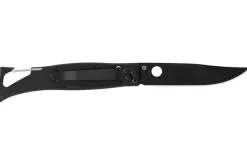 Couteau pliant Lug SP1TRB noir mat et rouge black titanium 11cm avec clip