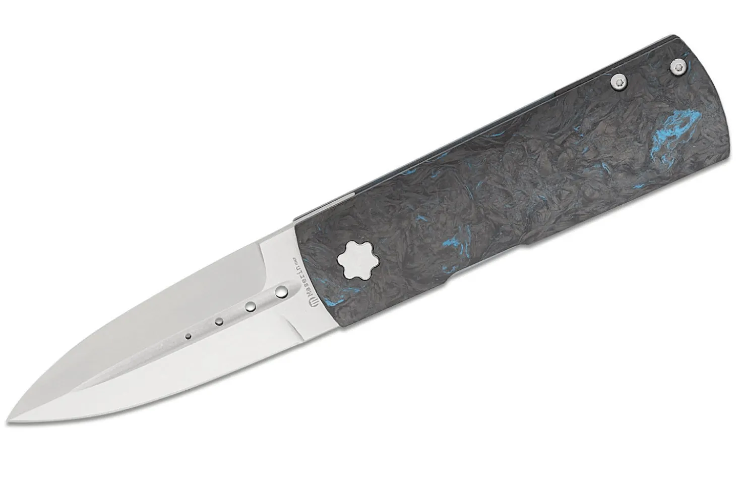 Couteau pliant Maserin DAGA 372.B manche en fibre de carbone et titanium bleu 9,5cm