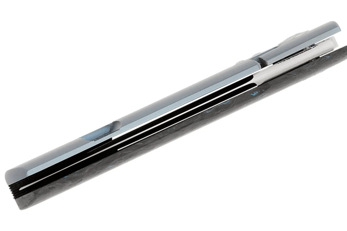Couteau pliant Maserin DAGA 372.B manche en fibre de carbone et titanium bleu 9,5cm