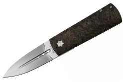 Couteau pliant Maserin DAGA 372.G manche en fibre de carbone et titanium doré 9,5cm