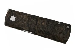 Couteau pliant Maserin DAGA 372.G manche en fibre de carbone et titanium doré 9,5cm