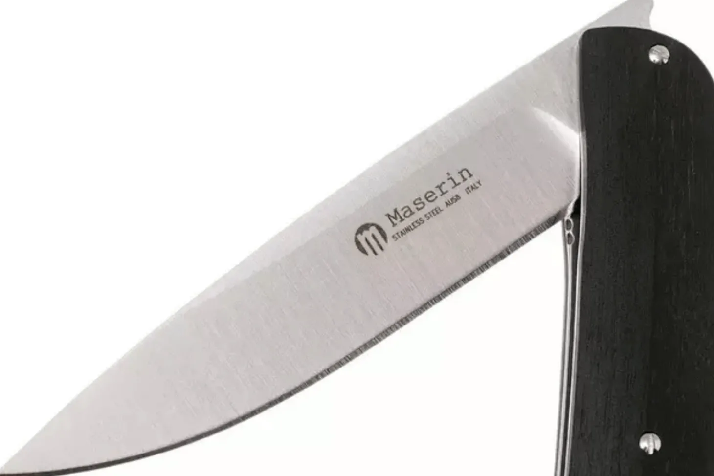 Couteau pliant Maserin Mini Gourmet 381.EB manche en bois d'ébène 10cm avec étui