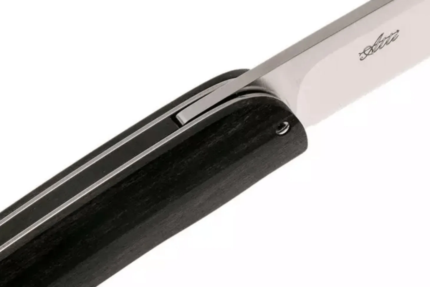 Couteau pliant Maserin Mini Gourmet 381.EB manche en bois d'ébène 10cm avec étui