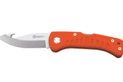 Couteau pliant Maserin Skinner 763 lame crochet guthook manche G10 orange 12,5cm