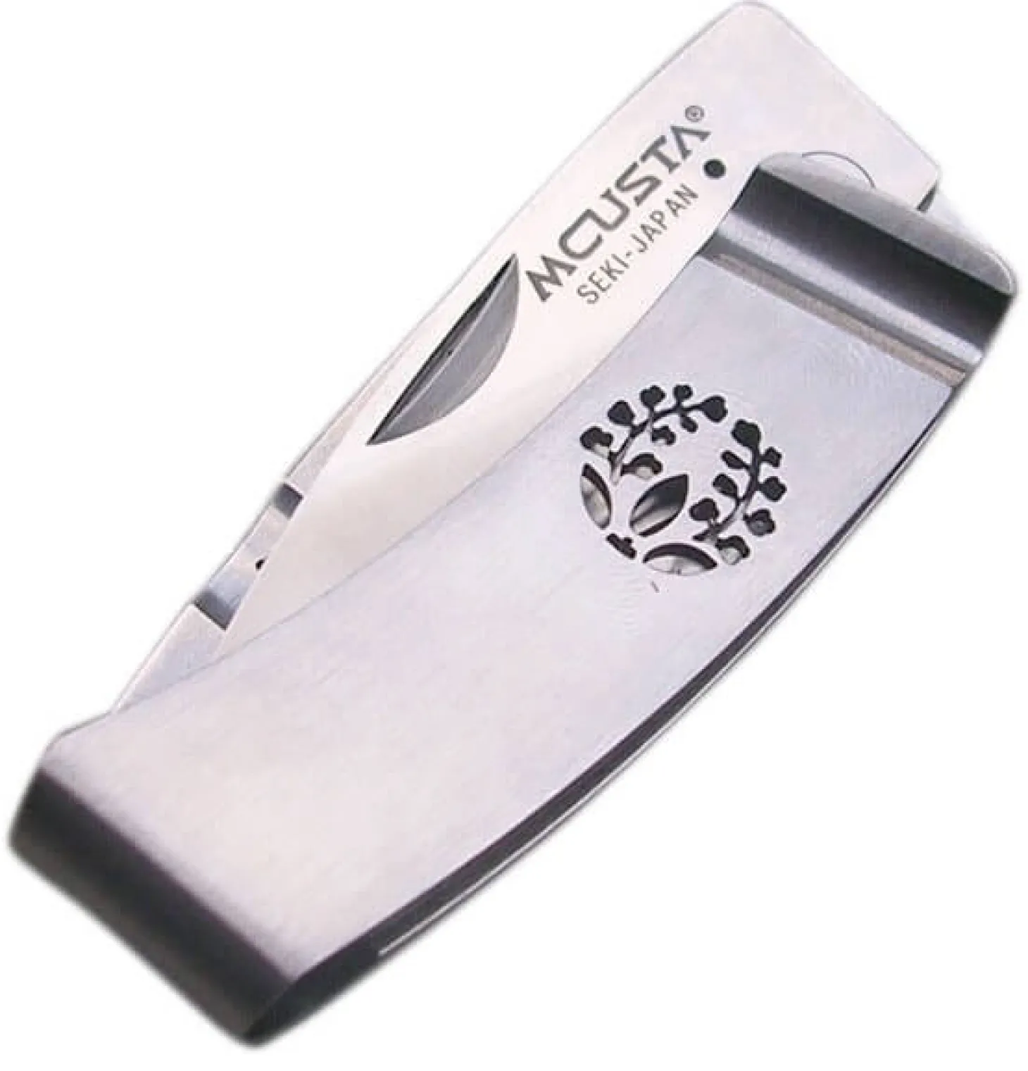 Couteau pliant MCUSTA Kamon MC-84 tout acier motif Fuji 7.5cm
