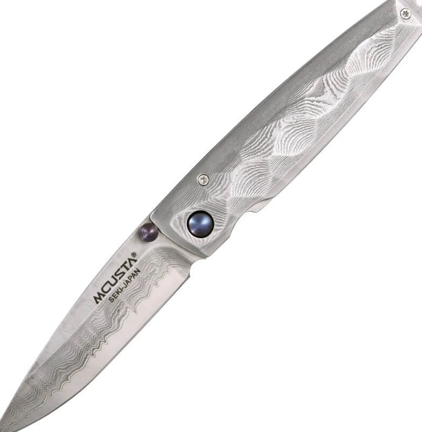 Couteau pliant MCUSTA Tsuchi MC-34D acier damas 66 couches 10cm + étui