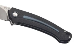 Couteau pliant MKM Arvenis By FOX Knives MK.FX01MGGY manche en G10 noir/Alu gris 12cm+ étui