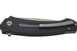 Couteau pliant MKM Arvenis By FOX Knives MK.FX01MGGY manche en G10 noir/Alu gris 12cm+ étui