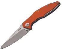 Couteau pliant MKM Raut By Viper MK.VP01GFOR manche en titanium/G10 orange 12cm front flipper + étui