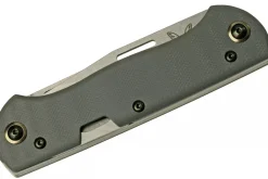 Couteau pliant multifonction Benchmade Weekender 317 double lame manche micarta/aluminium gris 9cm avec décapsuleur