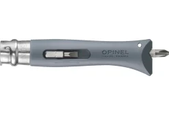 Couteau pliant Opinel Bricolage n°09 lame 8cm manche polyamide gris