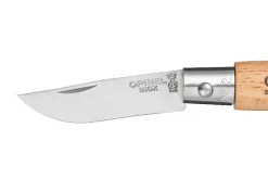 Couteau pliant Opinel Tradition Inox n°02 lame 3,5cm manche hêtre