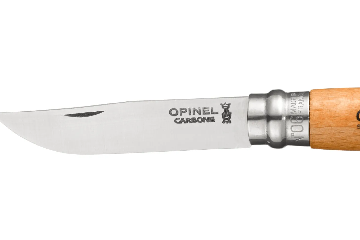 Couteau pliant Opinel Tradition Carbone n°06 lame 7cm manche hêtre