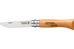 Couteau pliant Opinel Tradition Carbone n°06 lame 7cm manche hêtre