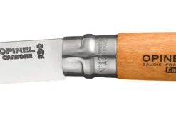 Couteau pliant Opinel Tradition Carbone n°12 lame 12cm manche hêtre