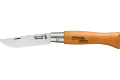 Couteau pliant Opinel Tradition Carbone n°05 lame 6cm manche hêtre
