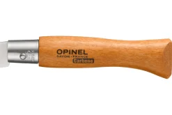 Couteau pliant Opinel Tradition Carbone n°05 lame 6cm manche hêtre