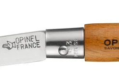 Couteau pliant Opinel Tradition Carbone n°03 lame 4cm manche hêtre