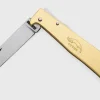 Couteau pliant OTTER Mercator acier inox manche laiton gravé 11cm