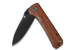 Couteau pliant QSP Hawk 131O2 lame noire manche en bois de Mkuruti 10,5cm