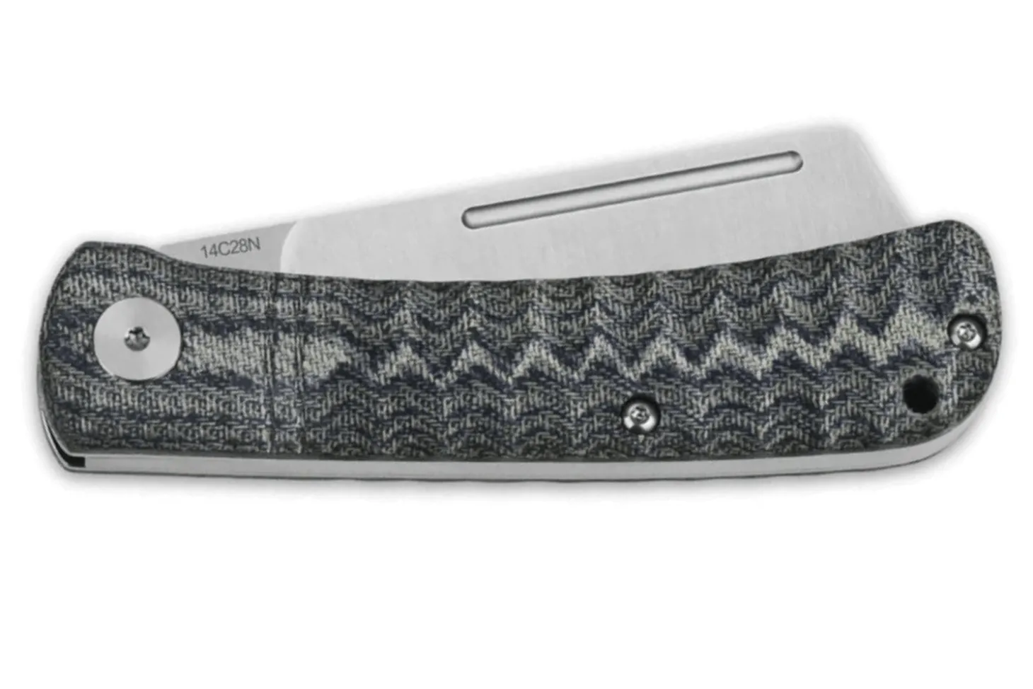 Couteau pliant QSP Hedgehog 142B manche en micarta denim 9,5cm
