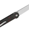 Couteau pliant QSP Lark 144D manche en carbone/G10 noir et rouge 10,8cm