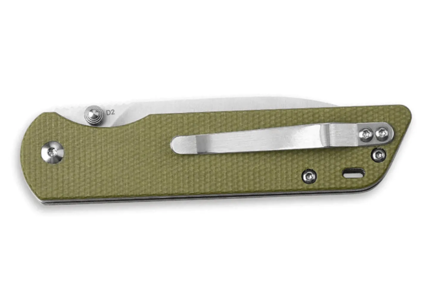 Couteau pliant QSP Parrot 102G manche en micarta vert clair 10,2cm