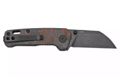 Couteau pliant QSP Penguin Mini 130XSE2 manche en carbone et G10 noir et rouge 8,2cm