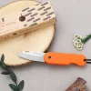 Couteau pliant Skult français éco-responsable manche orange 10cm