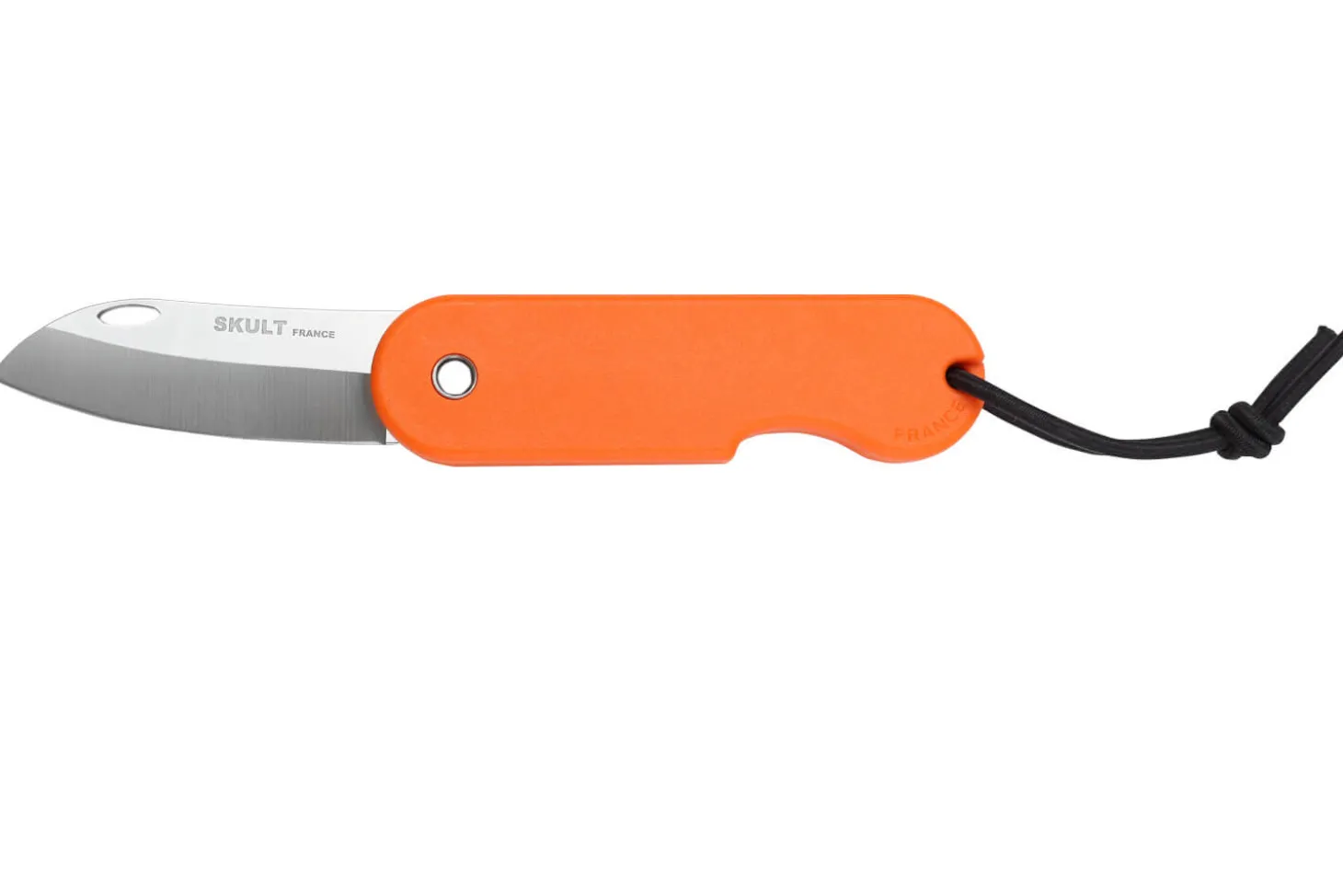 Couteau pliant Skult français éco-responsable manche orange 10cm
