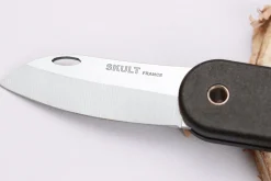 Couteau pliant Skult français éco-responsable manche noir 10cm