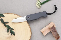 Couteau pliant Skult français éco-responsable manche gris 10cm
