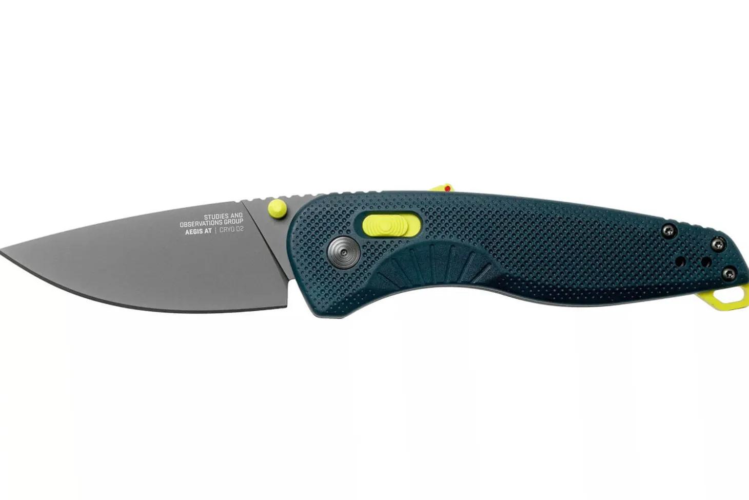 Couteau pliant SOG Aegis AT SGAEINAC manche en nylon/fibres de verre bleu 12,7cm