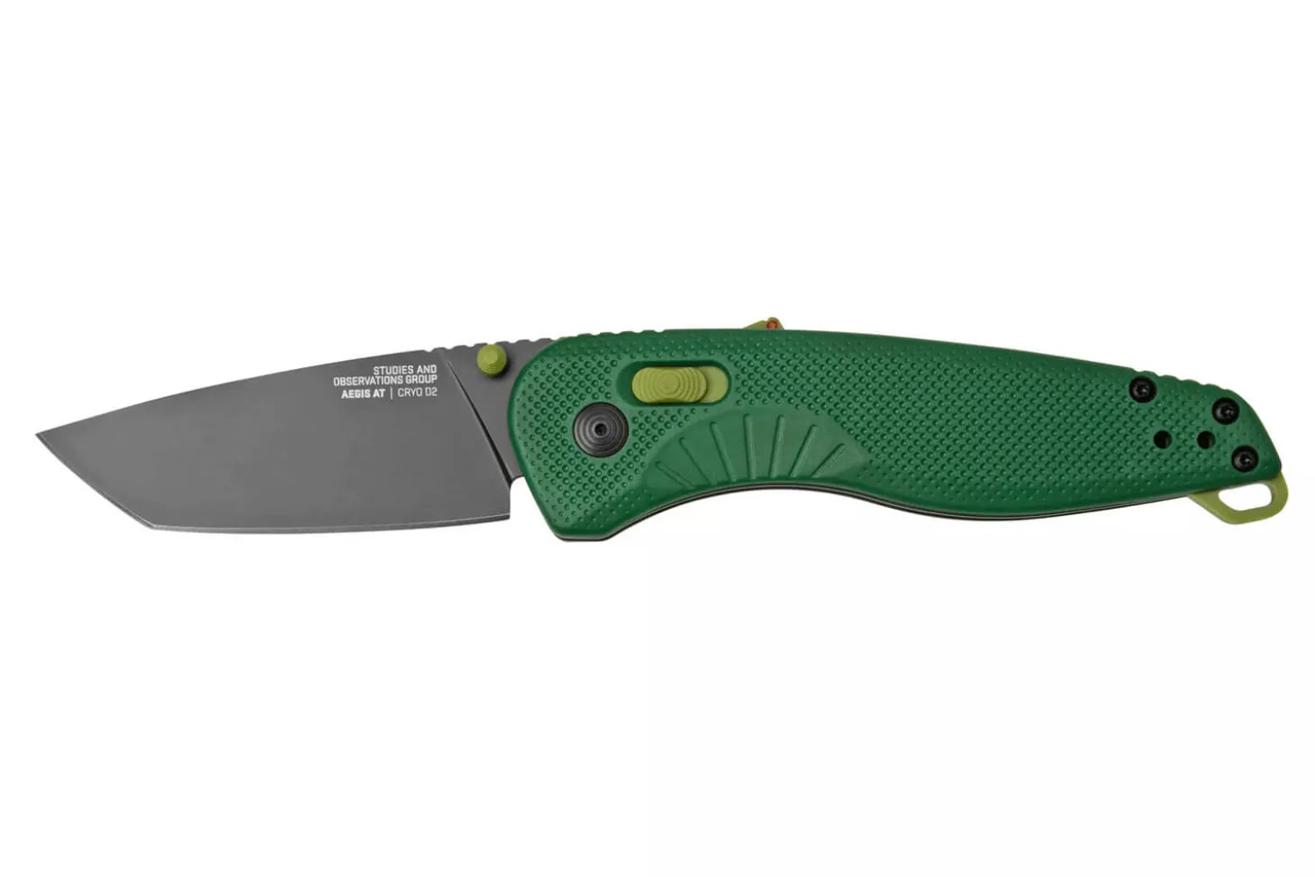 Couteau pliant SOG Aegis AT SGAEGISATTANTOFOMO manche en nylon/fibres de verre vert 12,7cm