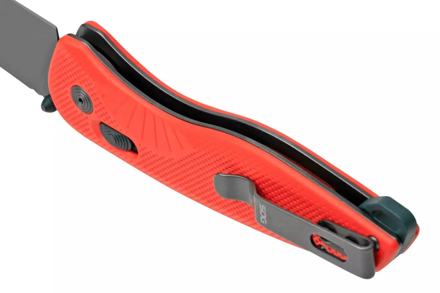 Couteau pliant SOG Aegis AT SGAEGISATRIN manche en nylon/fibres de verre rouge 12,7cm