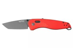 Couteau pliant SOG Aegis AT SGAEGISATRIN manche en nylon/fibres de verre rouge 12,7cm