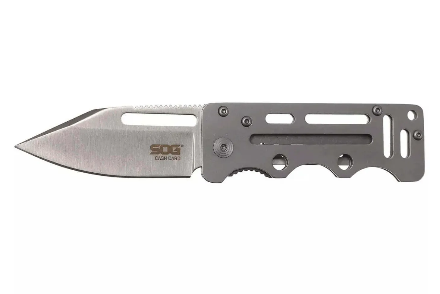 Couteau pliant SOG Cash Card Knive SGEZ_1 manche ajouré en acier 12cm