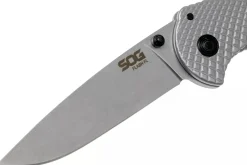 Couteau pliant SOG Flash FL SGFLASH manche en acier inoxydable 11,4cm