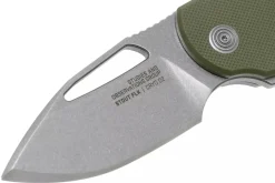 Couteau pliant SOG STOUT FLK SGSTOUTGR manche en acier inox/G10 olive 9,6cm