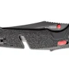 Couteau pliant SOG Trident AT SGTRIDSBKR semi-denté manche en nylon/fibres de verre 13,5cm noir/rouge