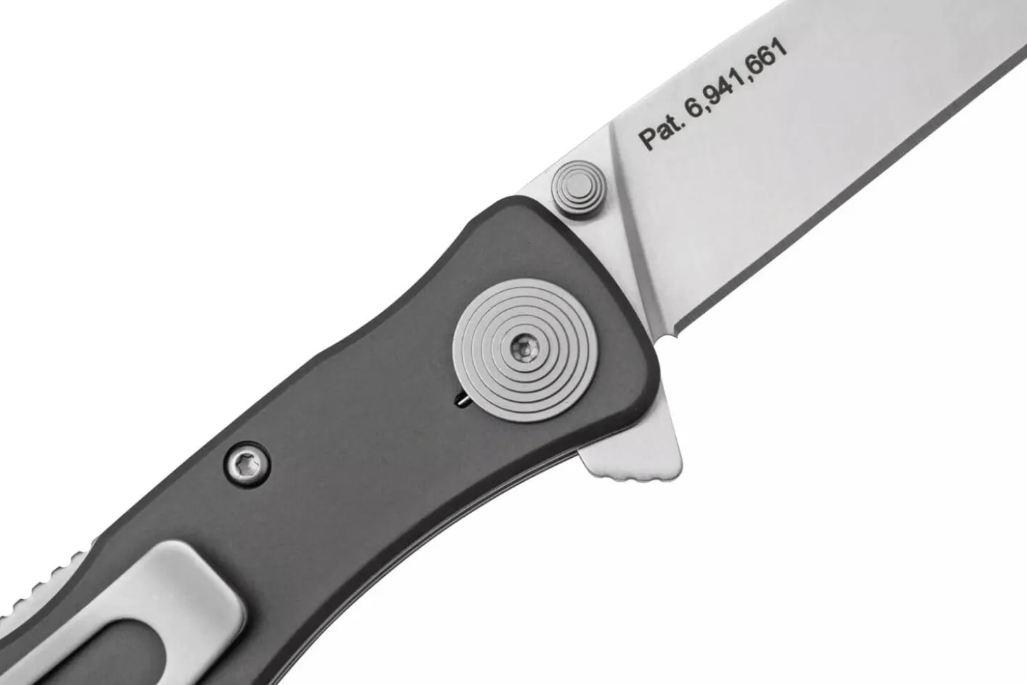 Couteau pliant SOG Twitch II SGTWI8 manche en aluminium gris 9cm avec clip de poche