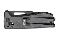Couteau pliant SOG Ultra XR SGULTRAXRXHPBK manche en fibre de carbone noir 9,1cm