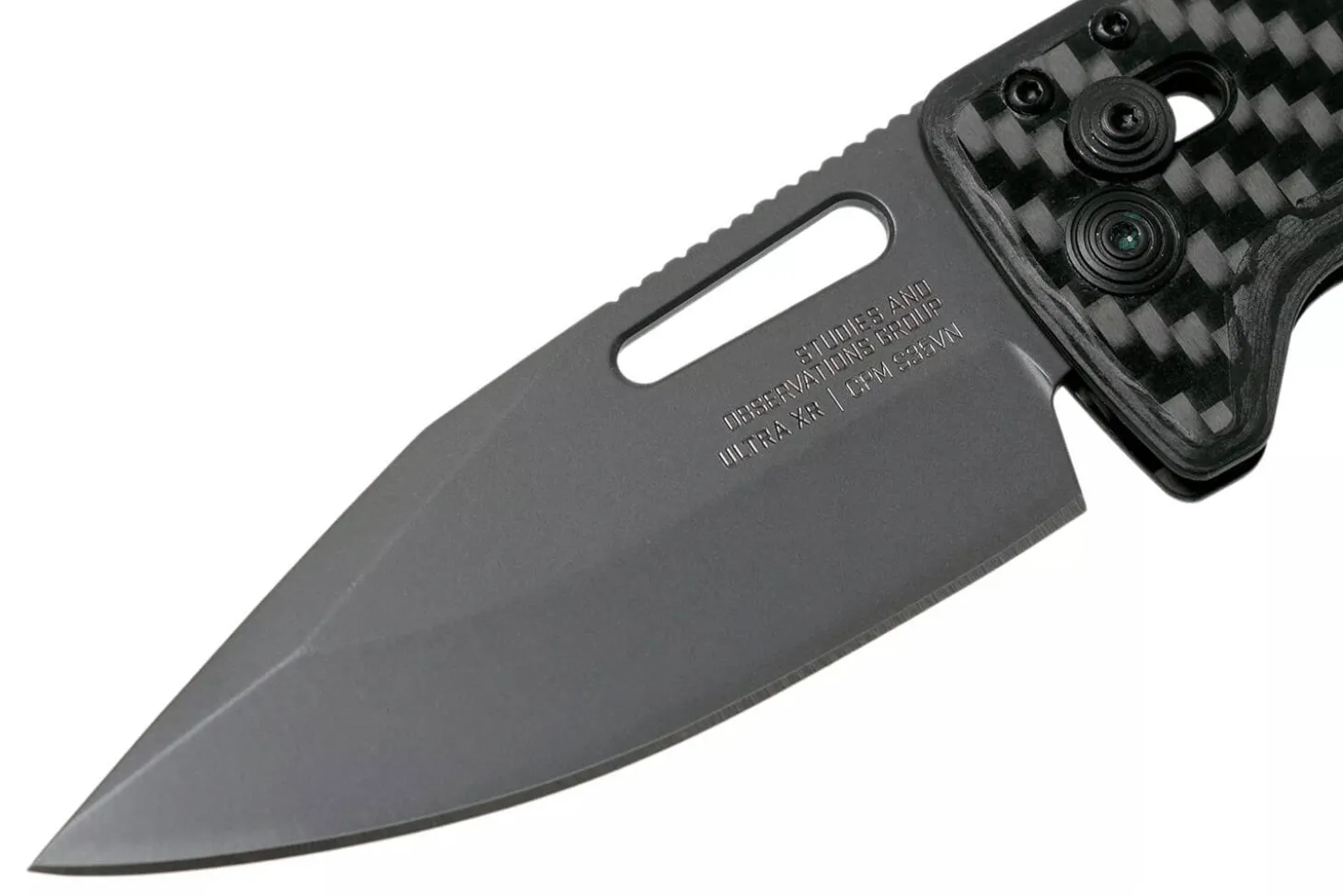 Couteau pliant SOG Ultra XR SGULTRAXR manche en fibre de carbone noir 9cm