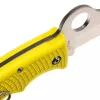 Couteau pliant Spyderco Assist C79PSYL semi-denté manche en nylon/fibre de verre jaune 12,4cm