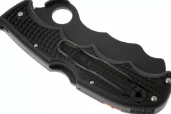 Couteau pliant Spyderco Assist C79PSBBK lame noire dentée manche en nylon/fibre de verre noir 12,2cm
