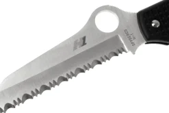 Couteau pliant Spyderco Atlantic Salt C89SBK manche en nylon/fibre de verre noir 11,7cm